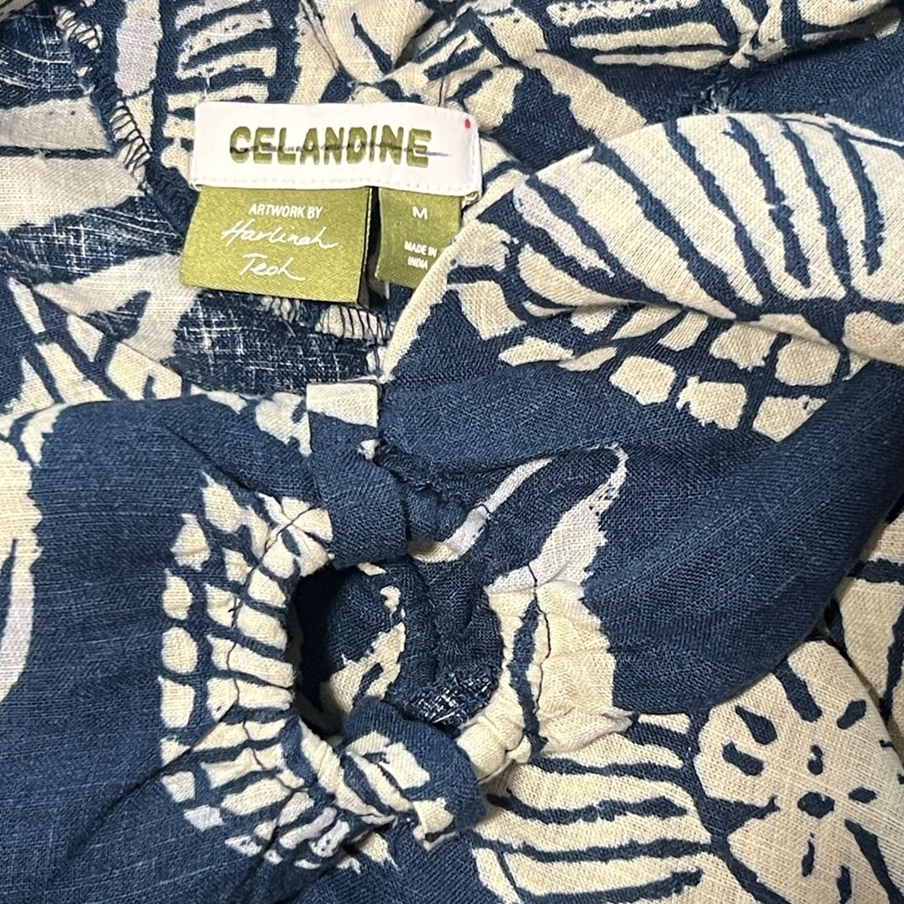Anthropologie Celandine Plunge Linen Maxi Dress Coverup NWOT - Picture 13 of 15